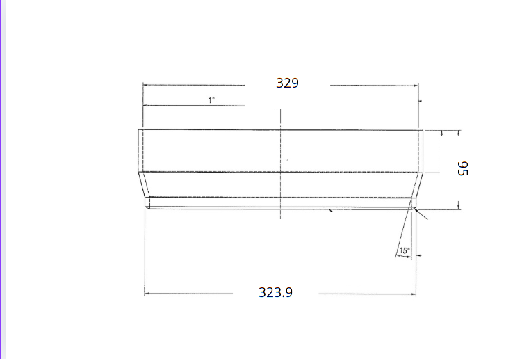 Kona/Svetsmuff för rörkoppling Ø323/Ø329 – Svart material P235GH
