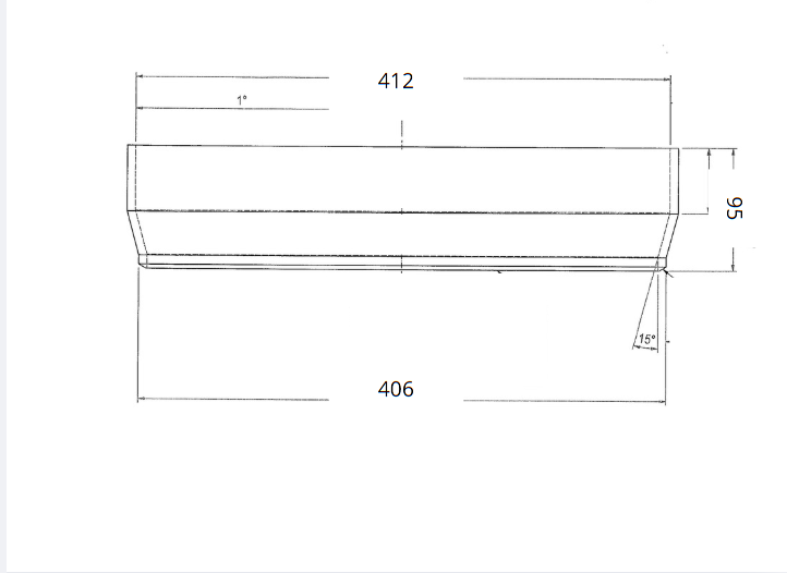 Kona/svetsmuff Ø406 / Ø412 , T=6,3mm